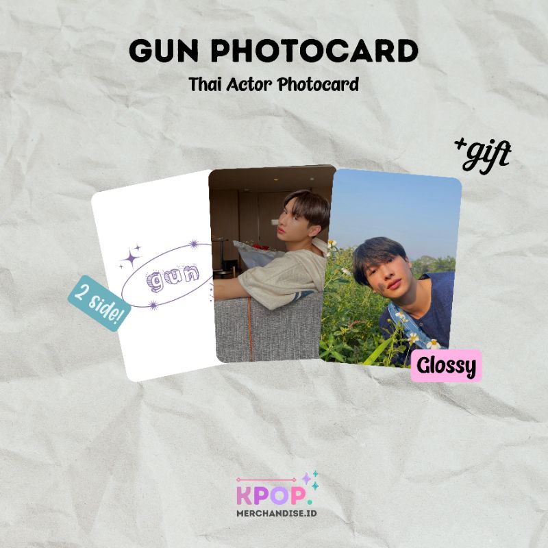 GUN ATTHAPHAN PHOTOCARD THAI ACTOR RAIKANTOPENI