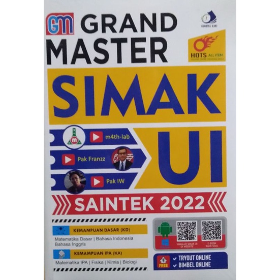 SIMAK UI 2022 SOSHUM DAN SAINTEK ORIGINAL KOMPAS ILMU-SAINTEK