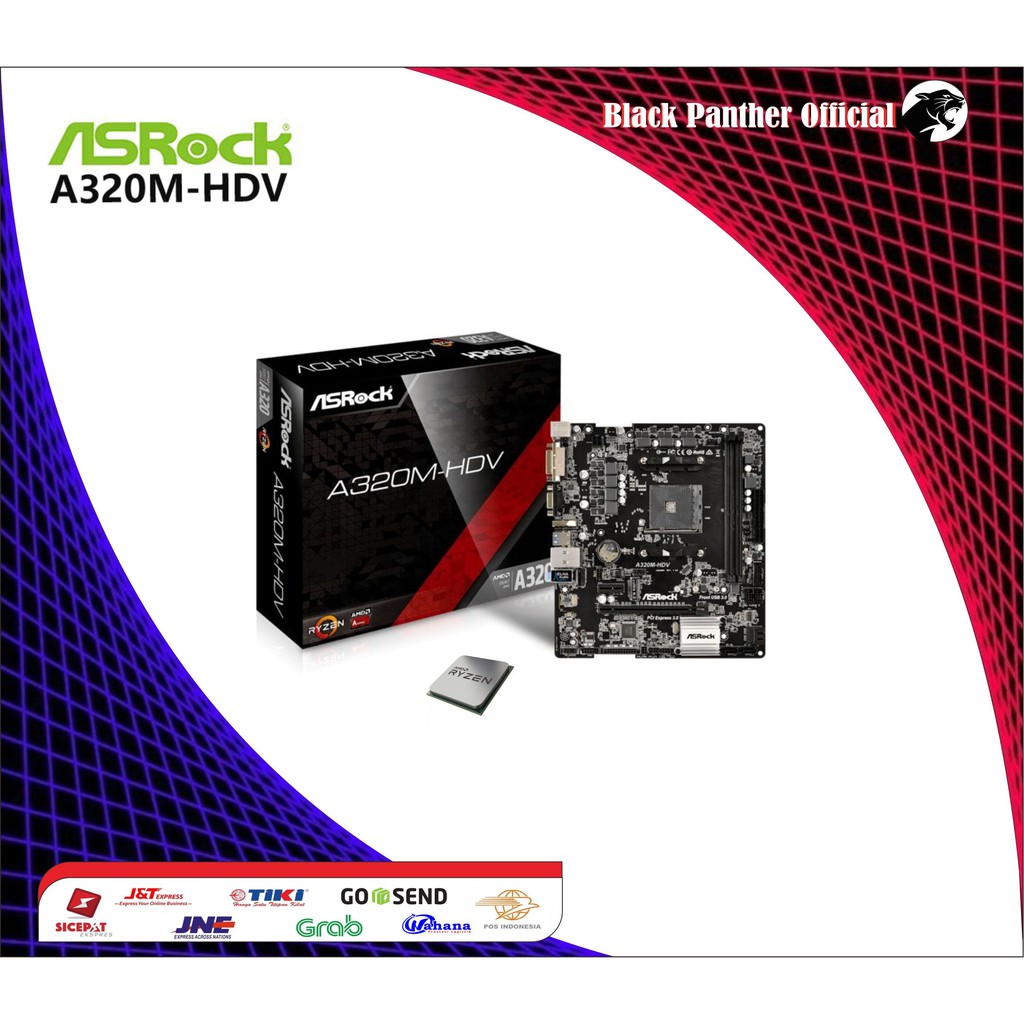 Paket Asrock A320M-HDV/Ryzen5 3400G