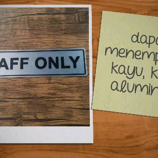 Magnetec Label Papan Petunjuk Pintu Tarik Dorong Magnetec Label Papan Petunjuk Pintu Tarik Dorong
