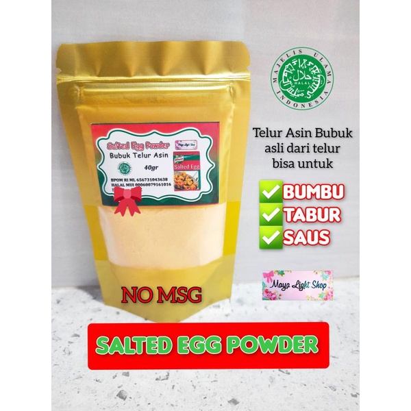 

salted egg powder bumbu non msg tanpa msg bubuk telur asin egg yolk bumbu telor asin termurah