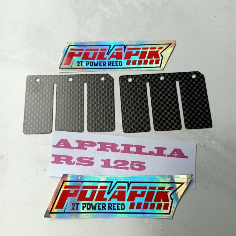 Membran Karbon APRILIA RS 125 PLAT LIDAH MEMBRAN CARBON APRILIA RS 125 CARBON REED VALVE PLATE APRIL