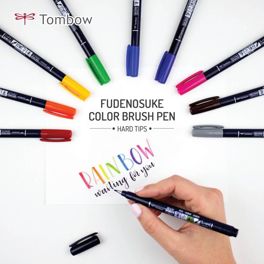 

MURAH !!! Tombow Fudenosuke Brush pen Color Hard Tip