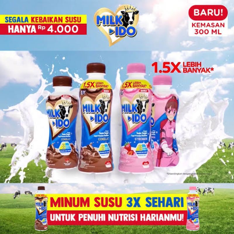 ✨ FSFF ✨ Susu MILKIDO / MILK IDO 300ml BOTOL BESAR