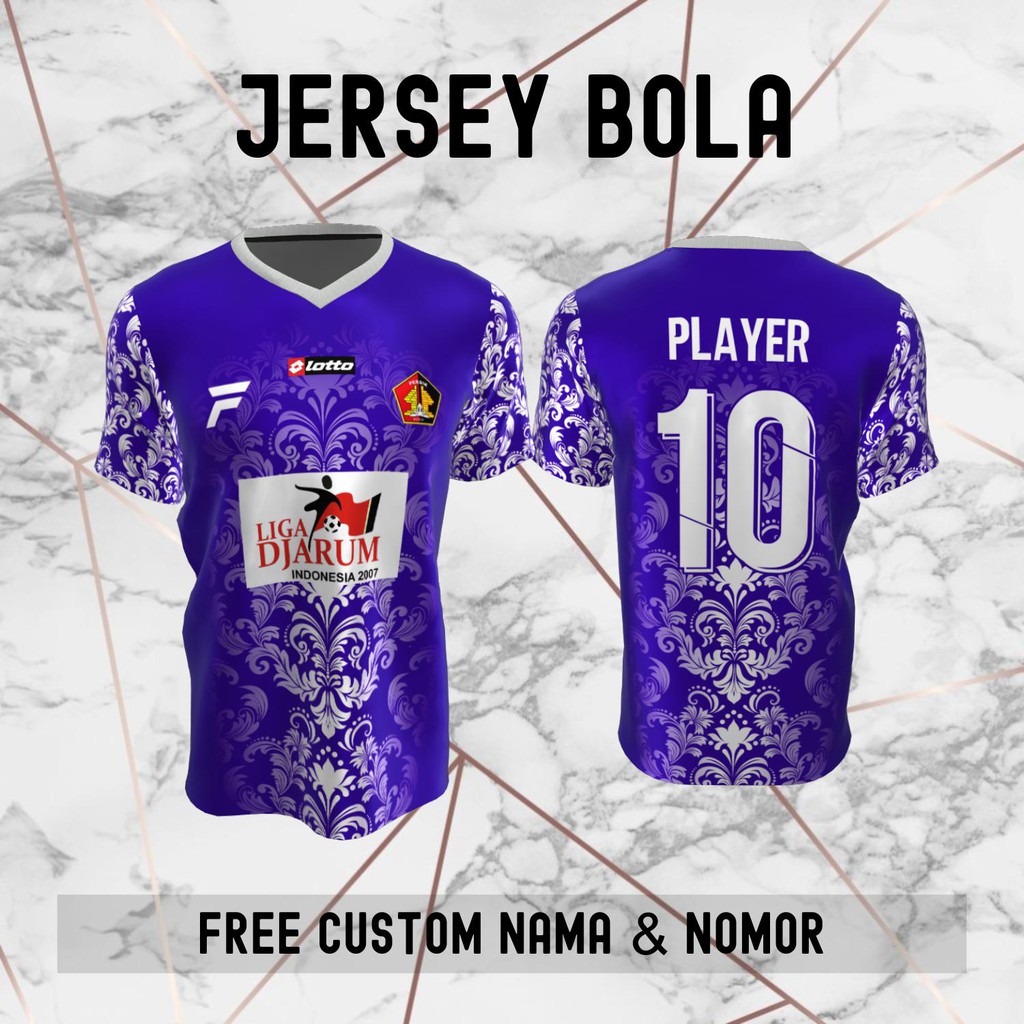Jersey Batik Persik Kediri Klub Bola Baju Kaos Custom Nama dan Nomor Punggung - 1131