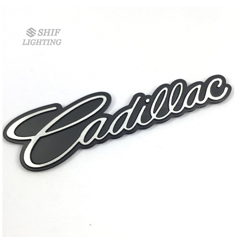 1pc Stiker Emblem Logo Cadillac Bahan Metal Untuk Mobil