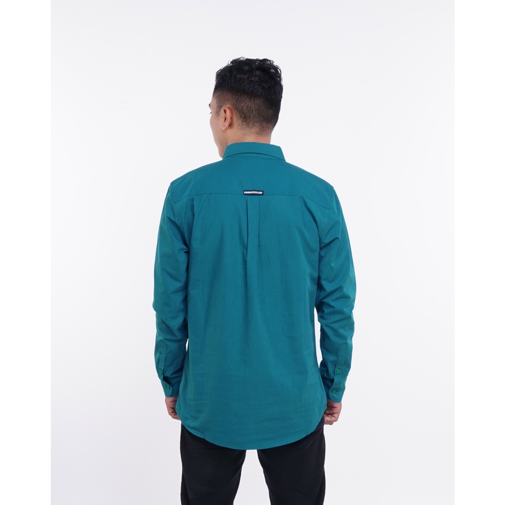 KEMEJA LENGAN PANJANG FRIDAY KILLER | ROCCO TEAL LONG SLEEVE