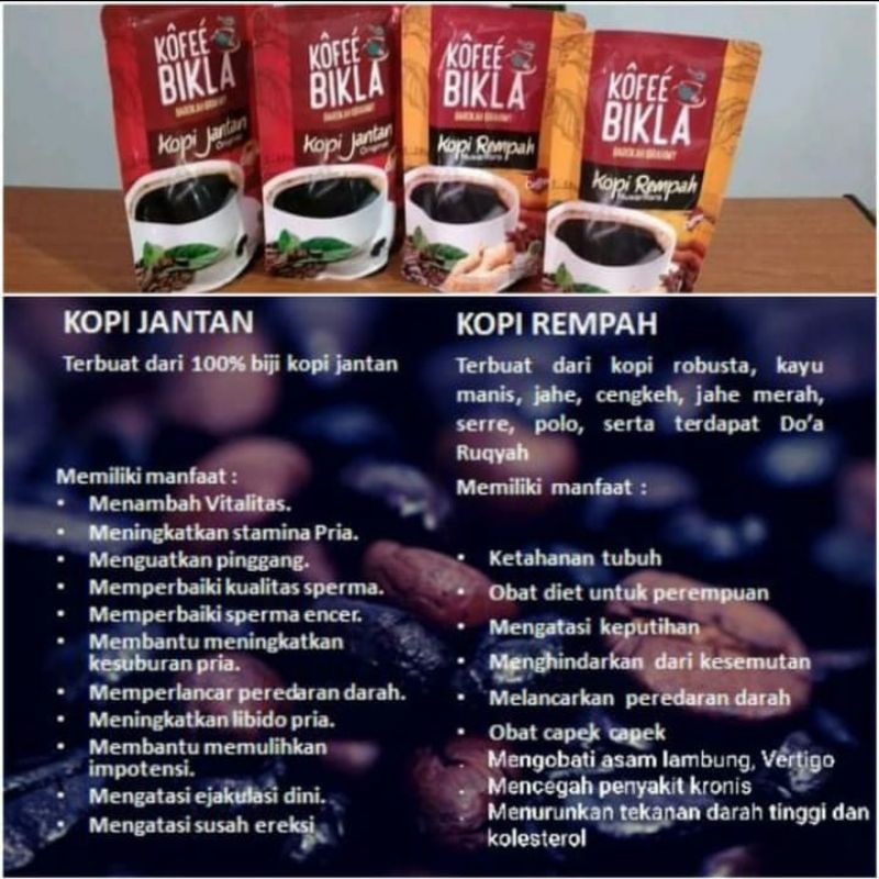 

KOFEE BIKLA / kopi jantan kopi rempah 125gram