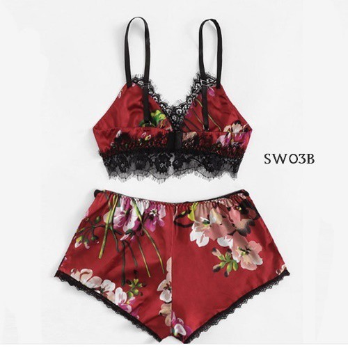 [PALING MURAH] LINGERIE SEXY SLEEPWEAR BAJU MERAH SW03B