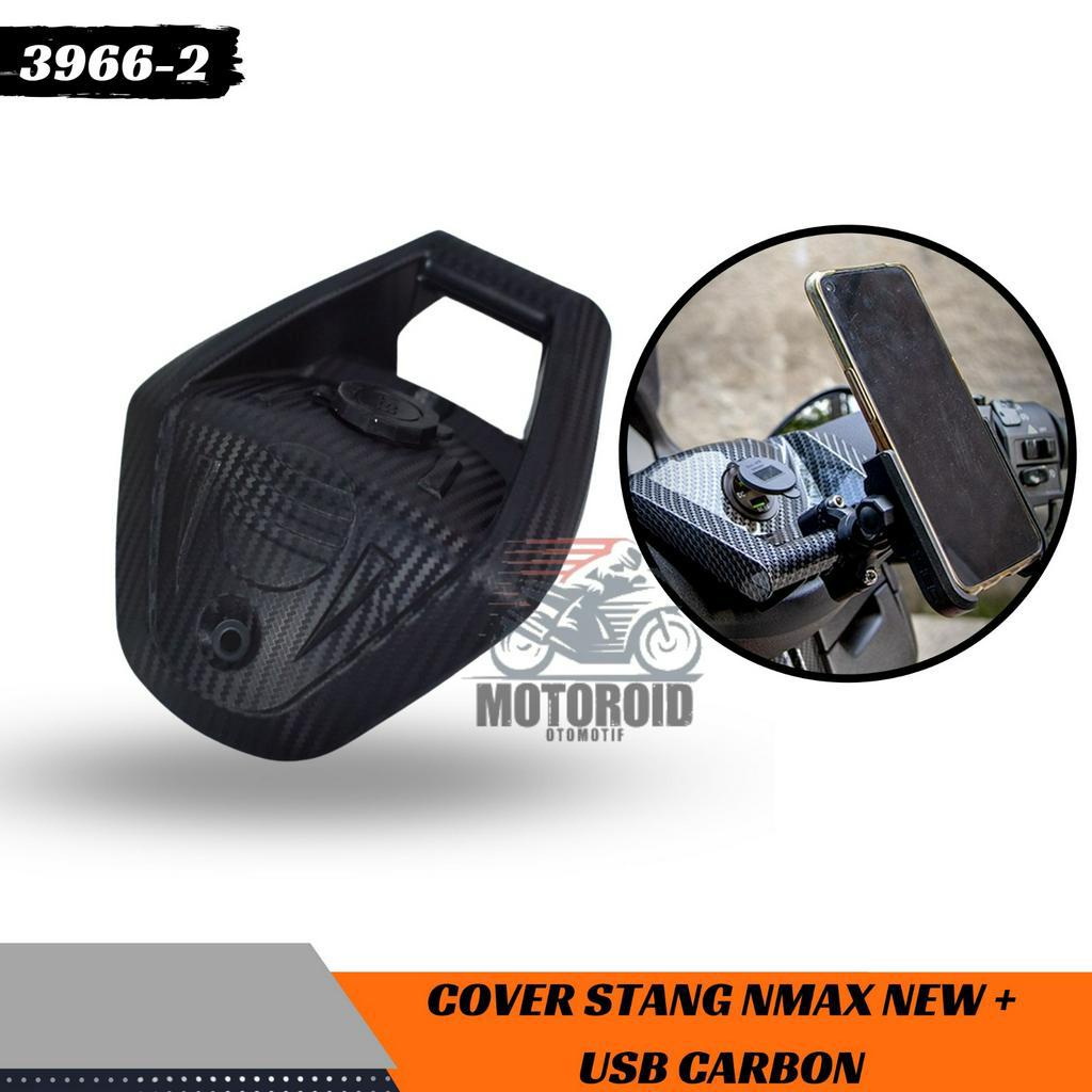 Cover USB USB Logo Holder Hp Stang Nmax New Carbon