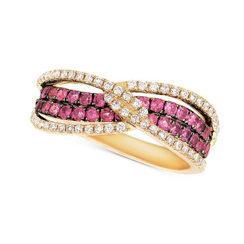 Cincin Titanium Wanita Lapis Emas Hias Batu Permata Berlian Zirkon Serbaguna Gaya Korea Peark