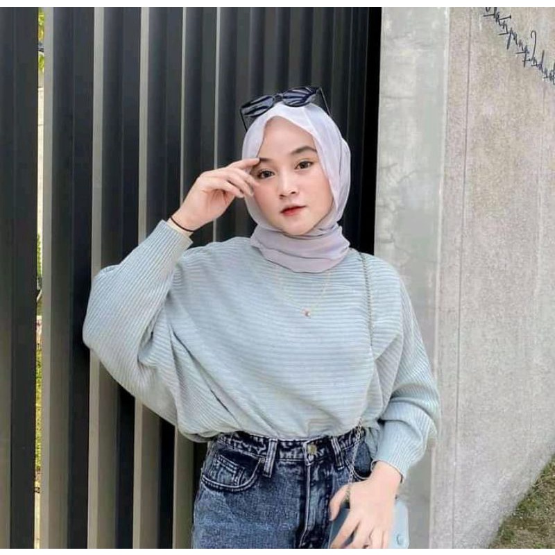 BATWING blouse RAJUT