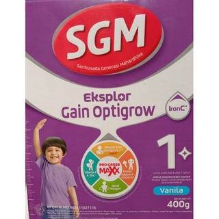 Jual SGM Eksplor Gain Optigrow 400 Gram Shopee Indonesia