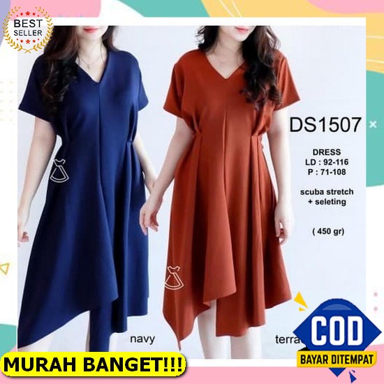 Harga Murah.. Dress Korea/Dress Korean Style/Long Dress Korea/Dress Korea Casual Dress/Dress Korean 