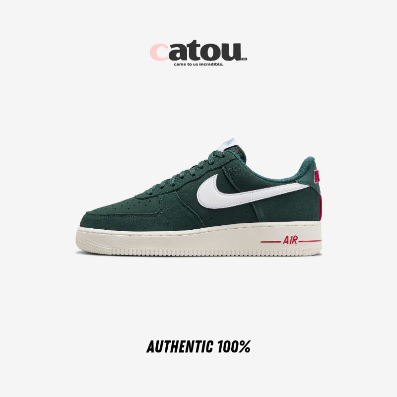 Nike Air Force 1 '07 LX Athletic Club Pro Green/White/Sail/Gym Red Original 100% BNIB [RESMI]