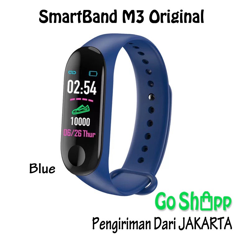 SmartBand M3 / Smartwatch M3 Bluetooth Pedometer Detak Jantung - Smartwatch Sport - Smartband