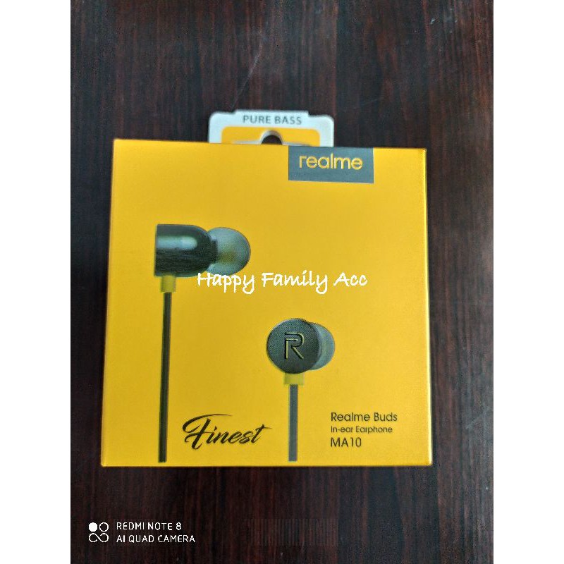 HF Earphone Headset REALME  magnet MA-10 original OEM