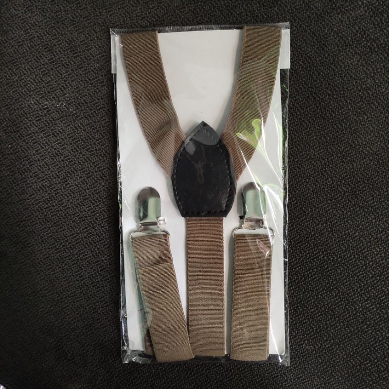 SUSPENDER BRETEL DEWASA PRIA WANITA TALI KODOK MODEL JOJON-Mocca