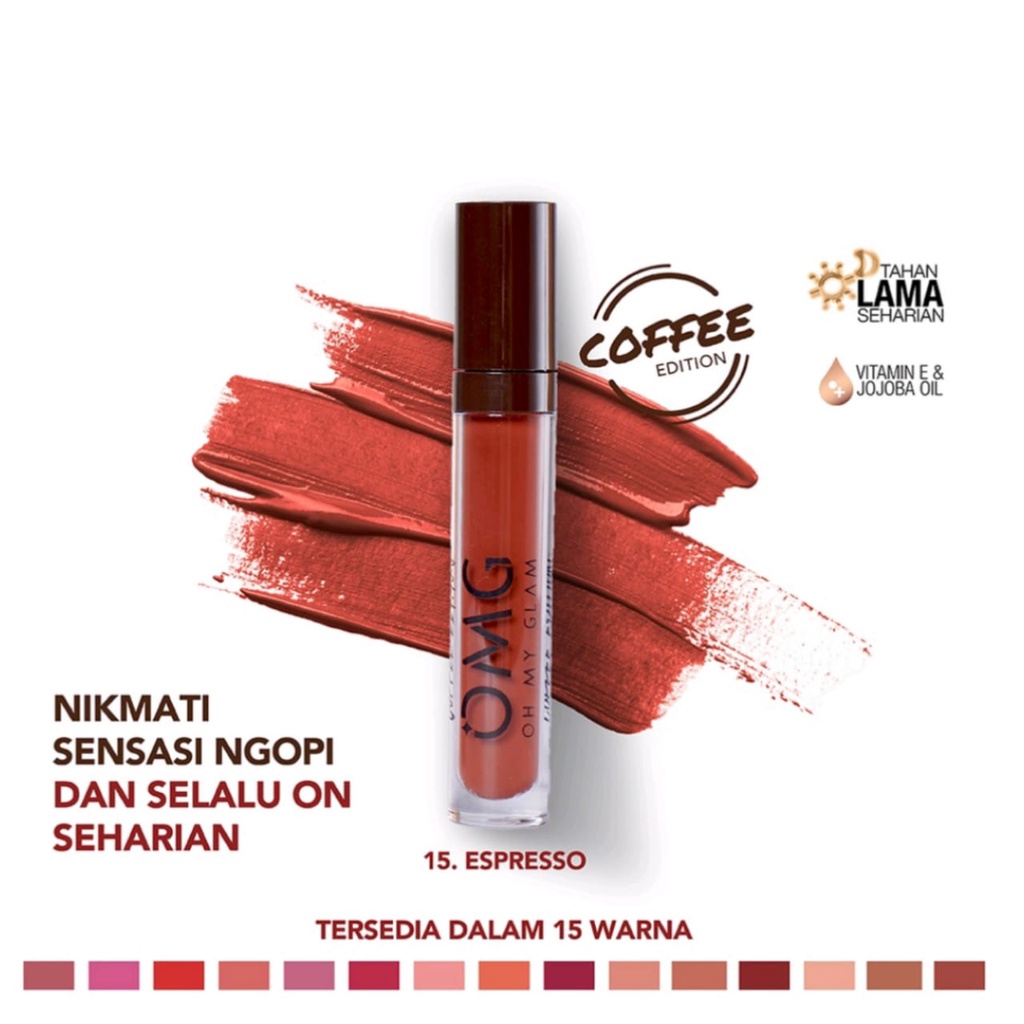 OMG Oh My Glam Matte Kiss Lip Cream Coffe Edition 3.5gr