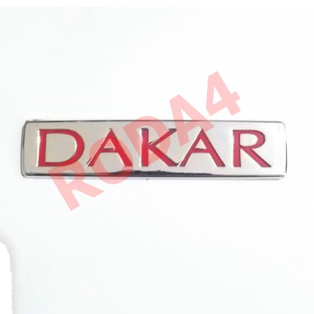 Emblem  Logo Tulisan Dakar Merah