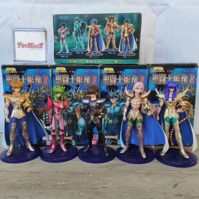 Figure Saint Seiya Bandai Candy Toys Saint Seiya set isi 5 pcs