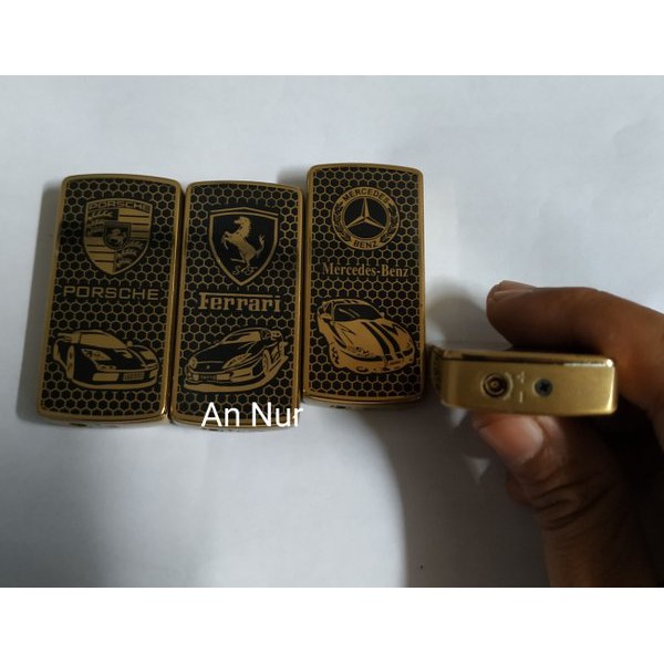 KOREK API GAS GESEK LOGO MOBIL 9305 - MANCIS LIGHTER - BMW - FERRARI - PORSCHE - MERCEDES BENS
