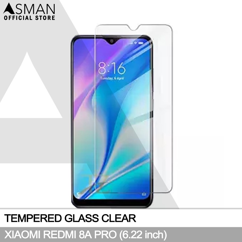 Tempered Glass Xiaomi Redmi 8A Pro (6.22&quot;) | Anti Gores Pelindung Layar Kaca - Bening