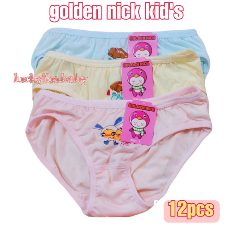 GROSIR 12Pcs_ celana dalam GOLDEN NICK ANAK TERANG SIZE M.L.XL / CD GOLDEN NICK ANAK / CD GN ANAK