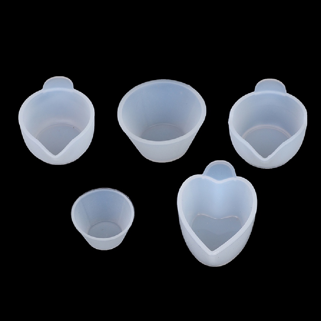 [adawnshbhyu] Silikon Resin Measuring Cup Stirrers DIY Jewelry Resin Lem Alat.