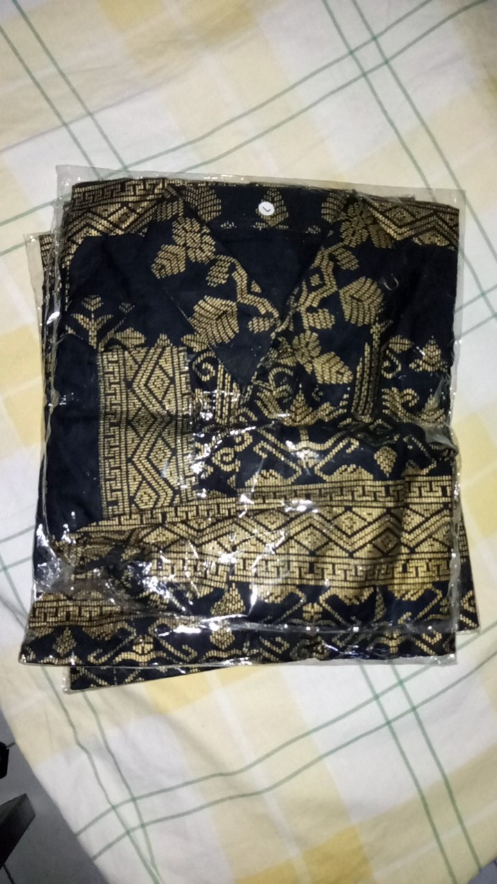 Bac111 Bswart Batik Lurik Hrb026 Kenongo Hem Panjang Kemeja Batik