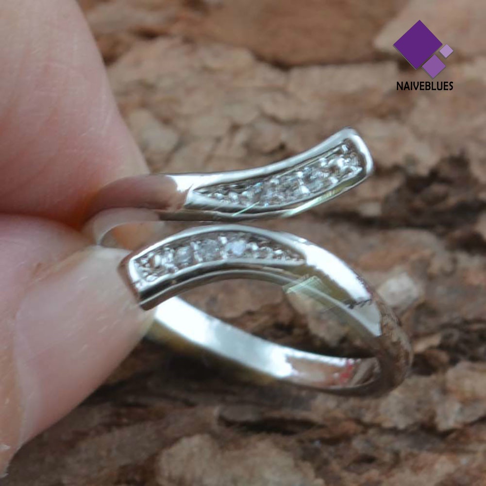 Cincin Sterling Silver Adjustable Untuk Wanita