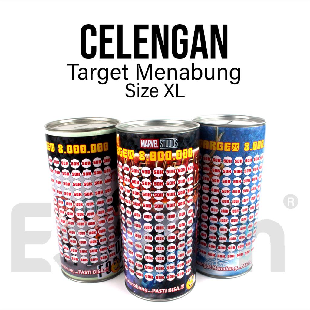 Celengan Target Sz Xl / Celengan Target Kaleng Xl