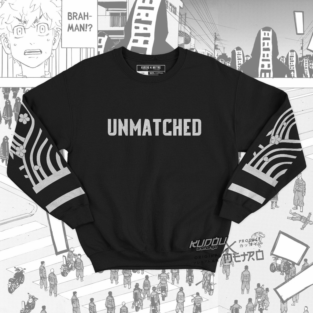 Crewneck V3 Gang Brahman Tokyo Revengers Anime Manga Geng Motor Kawaragi Senju