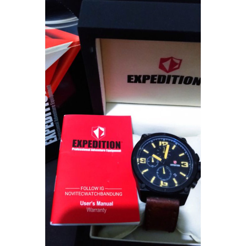 Expedition E 6388M Chronograph Cal Mov't 6S10 Jam tangan preloved second bekas berkualitas