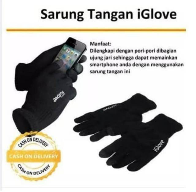 Sarung Tangan Motor / Sarung Tangan IGLOVE Touch Screen Smartphone