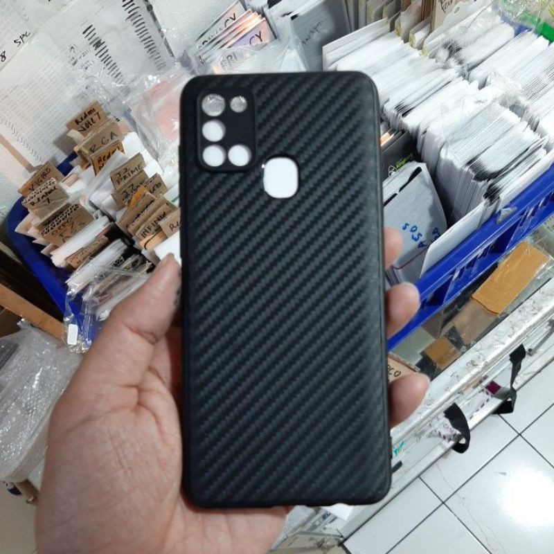 SAMSUNG A11/A21S/A31/A51/A71/M11/A30S/A50/A50S CASE SOFCASE SLIM FULL CARBON CASE