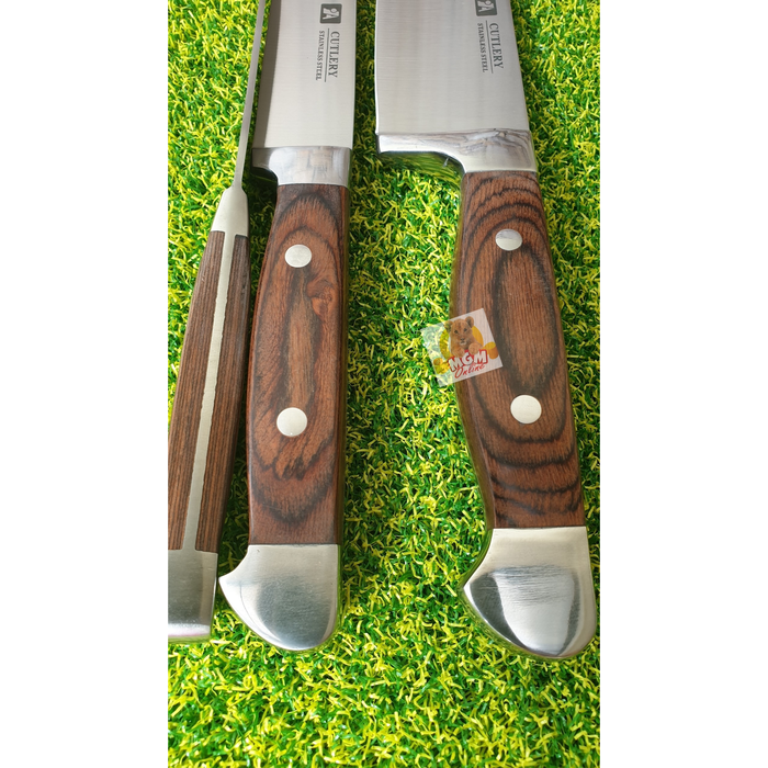 PREMIUM pisau Dapur 8&quot; - Chef Knife Full Stainless Tebal 34.5CM