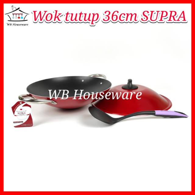 Wajan tutup 36cm / wajan set / wok set / Wok tutup 36cm SUPRA