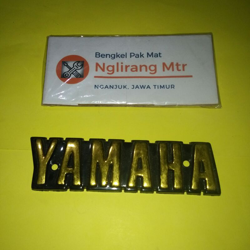emblem logo tim tangki tengki bensin RXS RX Spesial YT115 YT 115 berlubang NOS