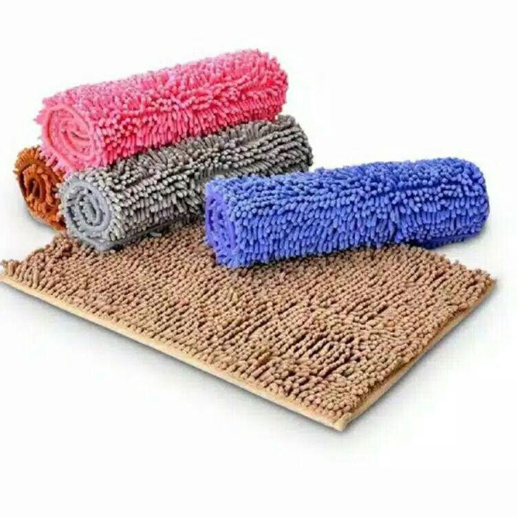 Kolekzi favorit Keset Cendol Micro Fiber Floor Mat / Keset kaki / Keset Kamar Mandi / Keset Pintu /