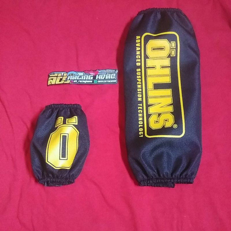 sarung shockbreaker belakang ohlins + sarung tabung O beat vario scoopy nmax xmax aerox mio