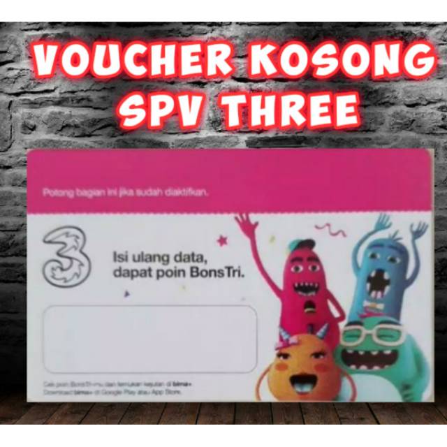 VOUCHER KOSONG TRI UNTUK INJECT PAKET