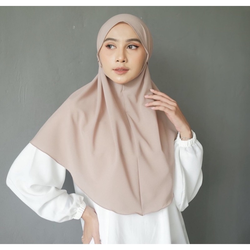 𝐁𝐘 𝐀𝐃𝐈𝐍𝐃𝐀 Bergo Maryam Diamond Jahit Tepi Aisyah Tali Non Pet Hijab Instant Jilbab aida