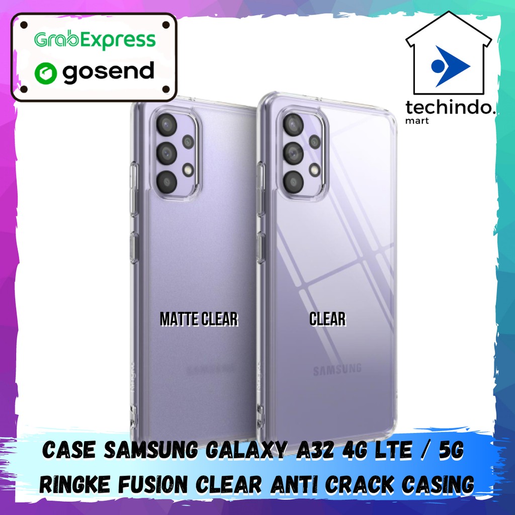Case Samsung Galaxy A32 4G LTE / 5G Ringke Fusion Clear Anti Crack Casing