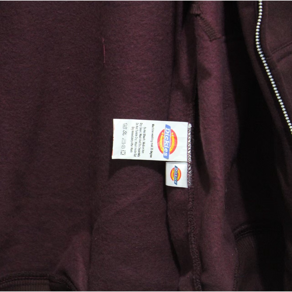 Jaket Sweater Zipper DICKIS SINCE – Maroon Edition Fashion Trendy Casual Pria Good Brand Quality Stylish