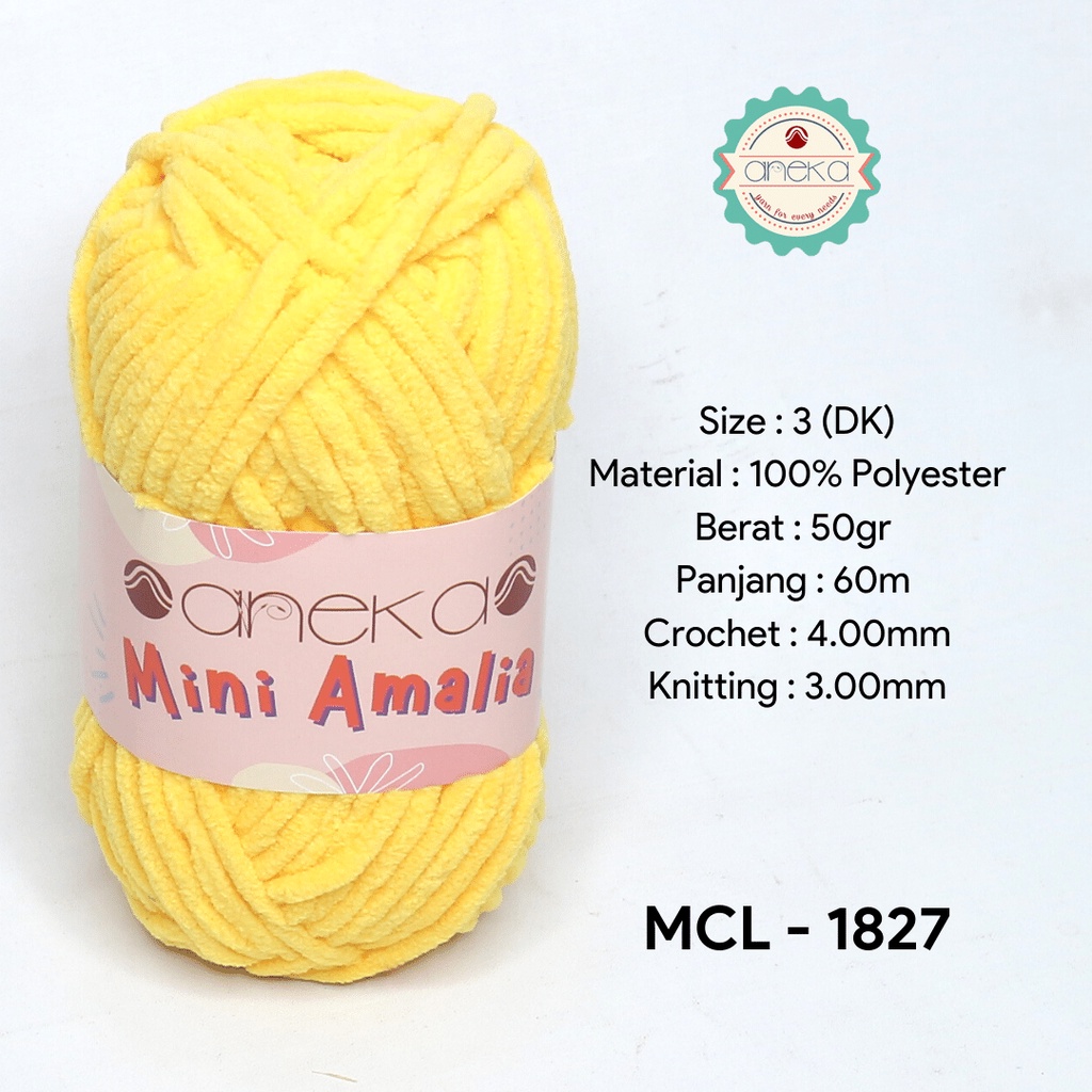 Benang Rajut Mini Amalia / Small Chenille Yarn - 1827