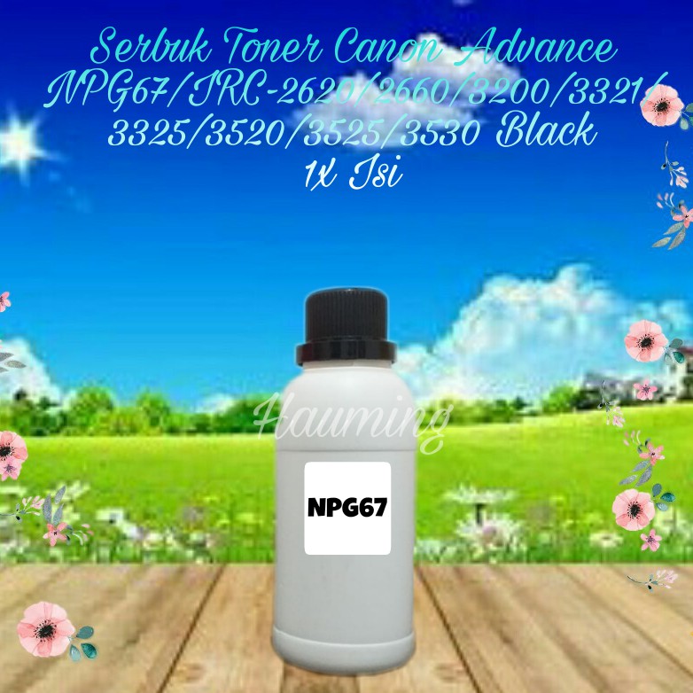 Serbuk Toner Canon NPG67 IR C2620 C3020 C3200 C3320 C3321 C3325 C3330 C3520 C3525 C3530 Black 1x