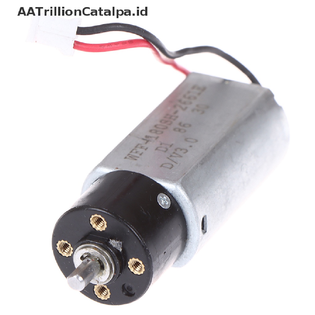 Aatrillioncatalpa Motor Mikro DC 3V Kecepatan Tinggi 180 Planetary