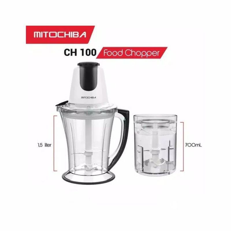 Chopper Mitochiba CH 100 - Food Chopper Mito Pencacah Makanan - Blender Daging Bumbu