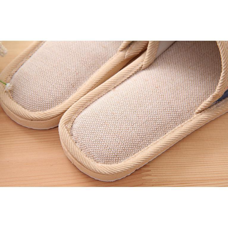 Grab Medan Sandal Selop Linen Indoor Size 37-38 Suihyung  YT3622 Pink Blue